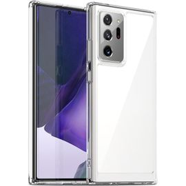 TRAHOO-Coque pour Samsung Galaxy Note 20 Ultra 5G, Housse de Protection Antichoc, Anti-Jaunissemente, Anti-Rayures, Case Arrière Rigide en PC, Étui TPU Ultra-Mince, Transparente