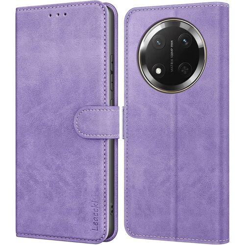 Coque Pour Honor Magic 7 Lite, Etui Protection Housse Premium En Cuir Pu Portefeuille, [Ranges Cartes] Pochette Fermeture Magnétique, Violet[SHJ41908563]