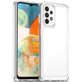 TRAHOO-Coque pour Samsung Galaxy A23 5G/4G, Housse de Protection Antichoc, Anti-Jaunissemente, Anti-Rayures, Case Arrière Rigide en PC, Étui TPU Ultra-Mince, Transparente