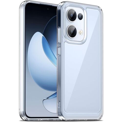 TRAHOO-Coque pour Oppo Reno 13 5G, Housse de Protection Antichoc, Anti-Jaunissemente, Anti-Rayures, Case Arrière Rigide en PC, Étui TPU Ultra-Mince, Transparente