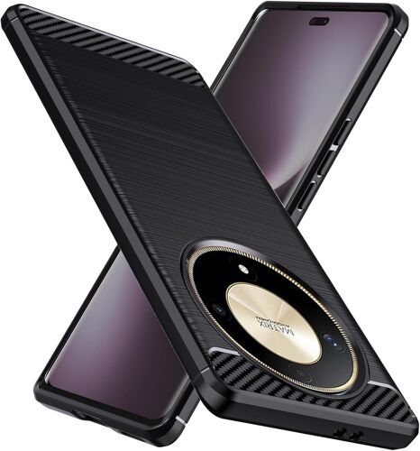 Coque protection noire style Carbone pour Honor Magic 7 Lite 5G souple Antichoc XEPTIO