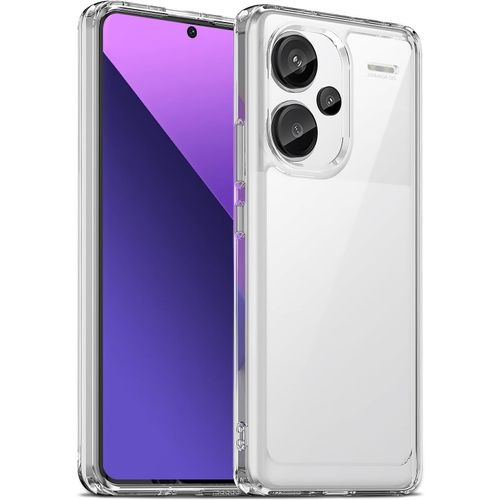 KAL-Coque Pour Xiaomi Redmi Note 13 Pro Plus 5G, Housse De Protection Antichoc, Anti-Jaunissemente, Anti-Rayures, Case Arrière Rigide En Pc, Étui Tpu Ultra-Mince, Transparente