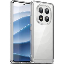 Kal-Coque Pour Xiaomi Redmi Note 14 Pro 5g, Housse De Protection Antichoc, Anti-Jaunissemente, Anti-Rayures, Case Arrière Rigide En Pc, Étui Tpu Ultra-Mince, Transparente