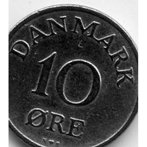 Danemark 10 Ore 1955