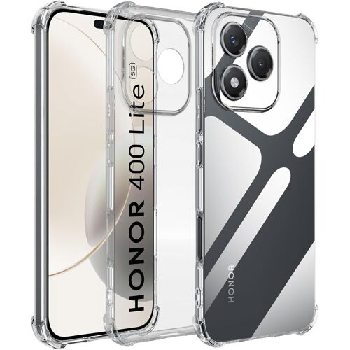 KAL-Coque Pour Honor 400 Lite 5G, Ultra Transparent Étui De Protection En Silicone Antichoc Avec Bumper Antichoc À Coussin D'Air, Clair Souple Tpu Bumper, Anti-Jaunissement Housse