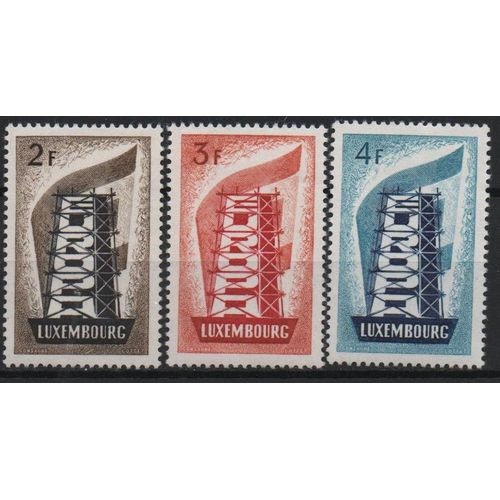 Luxembourg Timbres Europa 1956