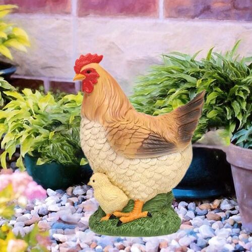 Statue De Jardin De Poulet Statue Extérieure À Lépreuve Des Intempéries