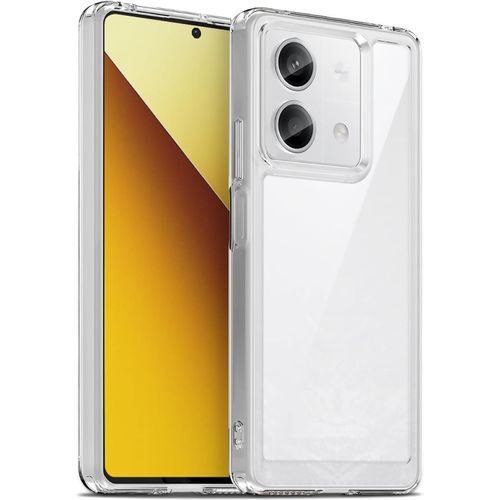 TRAHOO-Coque pour Xiaomi Redmi Note 13 5G, Housse de Protection Antichoc, Anti-Jaunissemente, Anti-Rayures, Case Arrière Rigide en PC, Étui TPU Ultra-Mince, Transparente