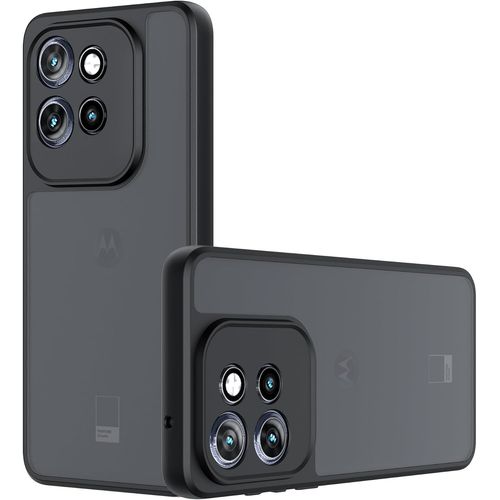 CAUC-Case pour Motorola Edge 60 Neo & 50 Neo Coque en Anti-Empreinte & Antidérapant & Anti-Chute Silicone Flexible + Acrylique dépoli