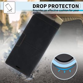 Tianyi-Coque Huawei P40 Pro, Etui Portefeuille Huawei P40 Pro [Magnétique] Tpu Antichoc Housse Cuir Premium En Cuir Pu [Fentes Pour Cartes] [Etui À Rabat] [Pochette De Portefeuille] Flip Case (Noir)