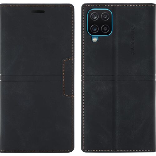 KAL-Coque Galaxy A42 5G, Etui Portefeuille Galaxy A42 5G [Magnétique] Tpu Antichoc Housse Cuir Pour Galaxy A42 5G [Fentes Pour Cartes] [Etui À Rabat] Flip Case Pour Galaxy A42 5G (Noir)