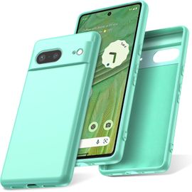 Coque Pour Google Pixel 7 5g Case En Silicone, Etui De Protection Antichoc Cover Etui Housse Silicone Ultra Mince Pour Pixel 7 5g, Vert Menthe