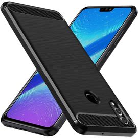 Kal-Coque Silicone Pour Honor 8x, [Protection Antichoc Militaire] Étui De Protection, Mince Souple Tpu Anti-Rayures Dos Bumper Housse, Noir