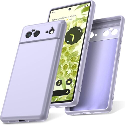 KWEX-Coque pour Google Pixel 6 5G Case en Silicone, Etui de Protection Antichoc Cover Etui Housse Silicone Ultra Mince pour Pixel 6 5G, Violet