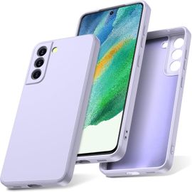 Coque Silicone Toucher Doux Pour Samsung Galaxy S21 Fe (4g/5g) - Antichoc, Anti-Poussière, Antidérapante Avec Doublure Microfibre, Protection Complète - Violet