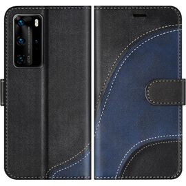 Kal-Coque Pour Huawei P40 Pro/Pro Plus, Portefeuille Etui En Cuir Pu, Magnétique Protection Housse, Noir