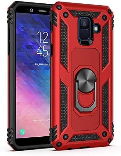 SJZG-Coque Galaxy J8 2018, Coque Samsung J8 2018, Etui Housse De Protection Antichoc Durable Résistante 2 En 1 Hybride Pc Robuste + Tpu Souple Pour Galaxy J8 2018 + Verre Trempé Galaxy J8 2018