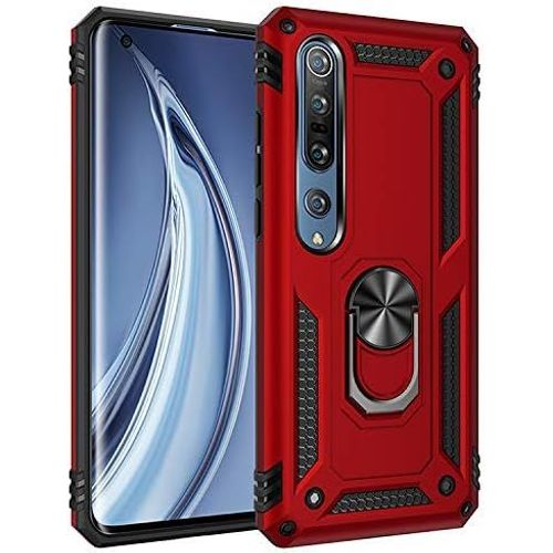 Coque Pour Xiaomi Mi Note 10/Mi Note 10 Pro Coque, + Verre Trempé Etui Housse De Protection Antichoc Durable Résistante 2 En 1 Hybride Pc Robuste + Tpu Souple,