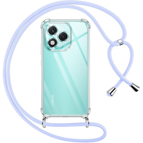 KAL-Coque Pour Honor 400 Lite 5G Avec Cordon, Transparente Silicone Housse Avec Réglable De Collier Anti-Chute Etui Pour Honor 400 Lite 6.7"", Ètuis À Bandoulière, Violet