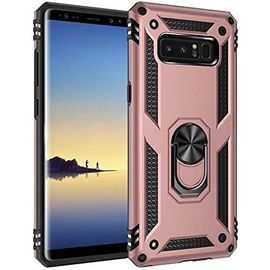 CAUC-Coque Samsung Galaxy Note 8, avec Anneau Support, Coque Etui Housse Galaxy Note 8 Antichoc Militaire [Tough Armor] Heavy Duty Shock Proof Protective Housse pour Galaxy Note 8- Rose Or