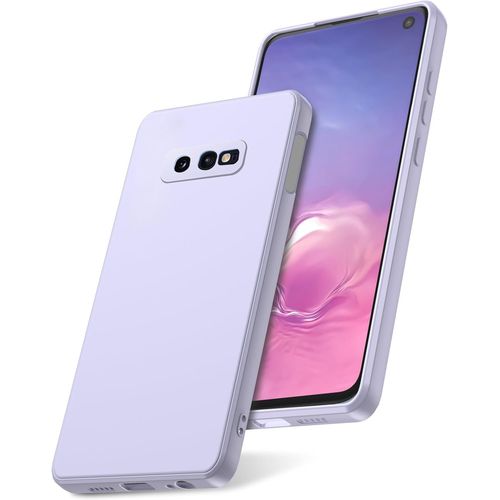 Coque Silicone Soft-Touch Pour Samsung Galaxy S10e - Antichoc, Antipoussière, Antidérapante, Doublure Microfibre, Protection Complète - Violet