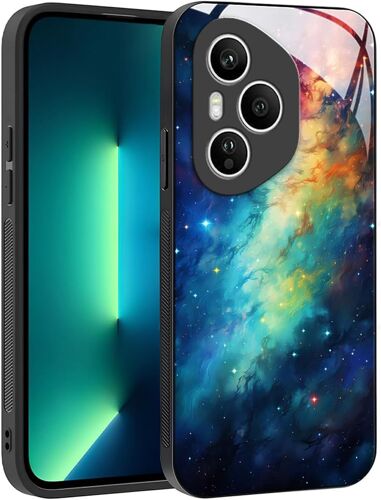 KAL-Coque Slim Pour Honor 400 Pro - Motif Abstrait Géométrique - Anti-Rayures - Anti-Choc - Anti-Choc - Ciel Étoilé