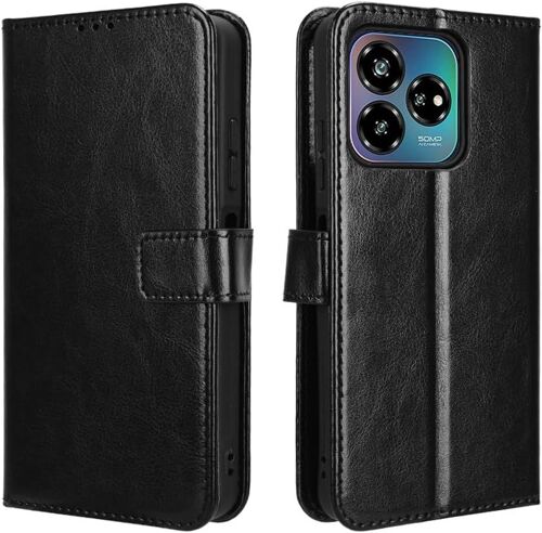 KAL-Coque Pour Zte Blade V60 Vita Étui Pochette De Portefeuille De Protection Stand Fonction [Fermeture Magnétique] Antichoc Housse Avec Carte Fentes