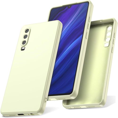 Kal-Coque Pour Huawei P30 Case En Silicone, Etui De Protection Antichoc Cover Etui Housse Silicone Ultra Mince Pour P30, Blanc