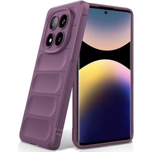 Kal-Coque Pour Xiaomi Redmi Note 14 Pro 5g / Poco X7 5g, Étui Silicone Liquide Case Avec Doublure En Microfibre Anti-Rayures En Fibre Et Protection Pour Caméra, Violet