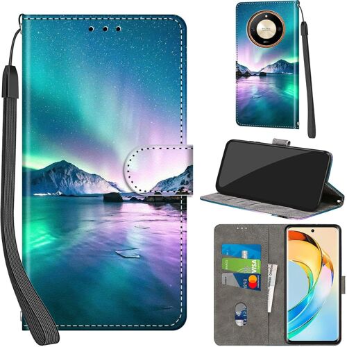 KAL-Coque Pour Honor X9B / Honor Magic 6 Lite Cover [Housse En Cuir Pu Premium] [Etui À Rabat] [Pochette De Portefeuille], Étui De Protection Pour Honor X50 5G,Aurore