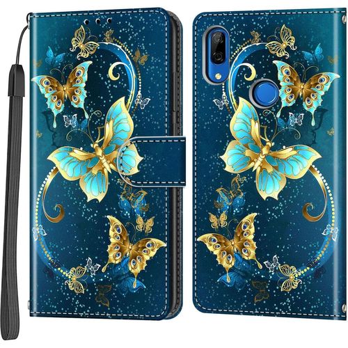 Kal-Coque Pour Huawei P Smart Z / Y9 Prime 2019, Antichoc Portefeuille Housse Flip Case Étui Compatible Huawei Enjoy 10 Plus/Honor 9x / Honor 9x Pro