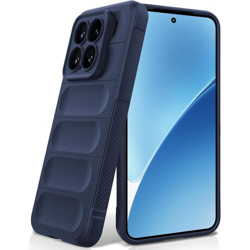 KJAKL-Coque pour Xiaomi 15, Étui Silicone Liquide Case avec Doublure en Microfibre Anti-Rayures en Fibre et Protection pour Caméra, Bleu