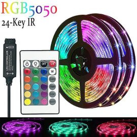 Bande Lumineuse Led Rvb Bluetooth Intelligente De 10 M Avec Télécommande Et Synchronisation