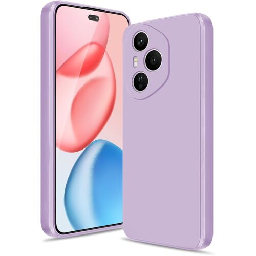 KWEX-Coque pour Honor 400 Pro 5G Case, Silicone Étui Souple avec Protection de Caméra, Cover Mince Antichoc avec Microfibre Douce Anti-Rayures, Violet