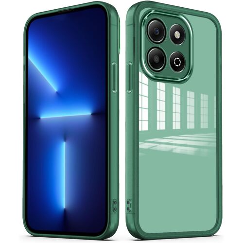 KAL-Coque Pour Honor X6B Étui Transparente Avec Caméra Arrière Protecteur Housse Très Mince Et Antichoc Slim Case Back Cover - Vert