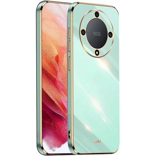 KAL-Coque Pour Huawei Honor Magic 6 Lite / Magic6 Lite, Étui 360°Antichoc Galvanoplastie Élégant Flexible Protecteur En Tpu Résistant Aux Chocs Housse Case Cover. Vert