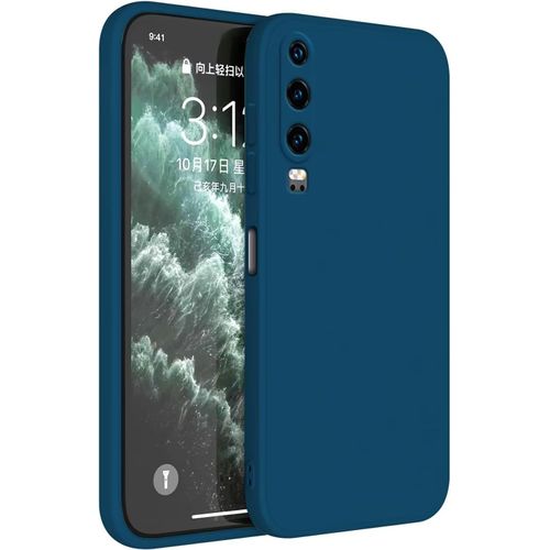 Kal-Coque Pour Huawei P30 (6.1"" Inches) Etui Housse, Protecteur De Peau En Silicone Tpu - Bleu Saphir
