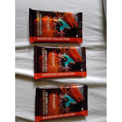3 Boosters Collector Magic Les Hors La Loi Croisetonnerre
