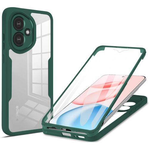KAL-Coque Pour Honor 400 Case, 360 Degree Full Body Shockproof Protective Cover With Built-In Screen Protecto - Gren