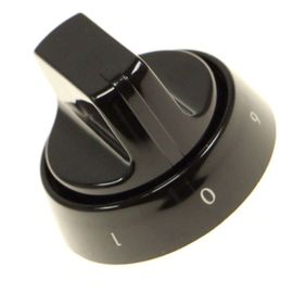 Bouton noir - Four, cuisinière (488000495191, C00495191 INDESIT)