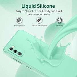 Coque Pour Samsung Galaxy A41 Case En Silicone, Etui De Protection Antichoc Cover Etui Housse Silicone Ultra Mince Pour Samsung A41, Vert Menthe