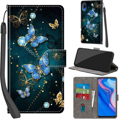 Kal-Coque Pour Huawei P Smart Z, Huawei Y9 Prime 2019 Coque [Housse En Cuir Pu Premium] [Etui À Rabat] [Pochette De Portefeuille], Étui De Protection Pour Honor 9x / 9x Pro