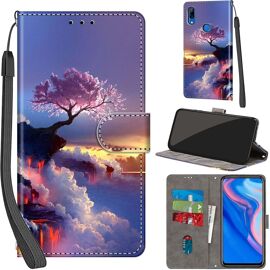 Étui Portefeuille Pour Huawei Honor 9x Lite - Couvercle De Protection Blanc, Cuir Artificiel, 3 Fentes Cartes