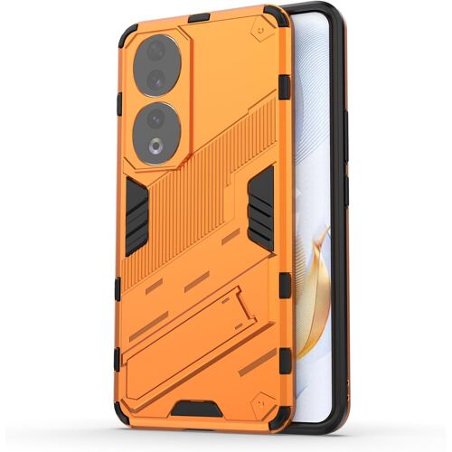KAL-® Coque Pour Honor 90 Avec Support Invisible [Qualité Militaire Anti-Chute Protection] [Fonction De Support De Voiture Magnétique] Étui Pc Et Tpu, Orange