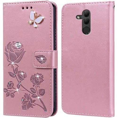 Kal-Coque Pour Huawei Mate 20 Lite Housse,Fonction De Support,Fente Pour Carte,Silicone Tpu,Flip Étui Case Pour Huawei Mate 20 Lite(6.3"")