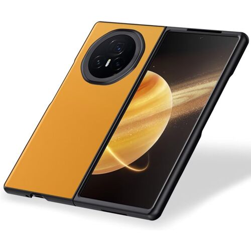 KAL-Étui Adapté À Honor Magic V3 (7.92""), Housse Coque En Cuir Métallique De La Série Code - Jaune