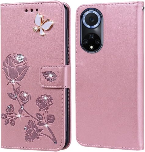 KAL-Coque Pour Huawei Nova 9/Honor 50 Housse,Fonction De Support,Fente Pour Carte,Silicone Tpu,Flip Étui Case Pour Huawei Nova 9(6.57"")