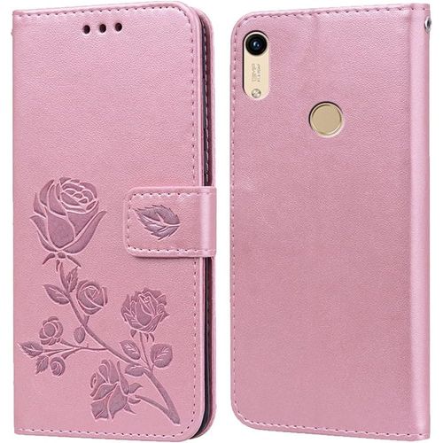 Coque Pour Huawei Y6 2019/Y6s 2019/Honor 8a Housse,Fonction De Support,Fente Pour Carte,Silicone Tpu,Flip Etui Case Pour Huawei Y6 2019(6.09"")
