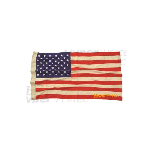 Drapeau Américain Us Vintage En Tissus Brodé 150x90cm