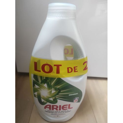 Lessive liquide Ariel original 24 lavages lot de 2b